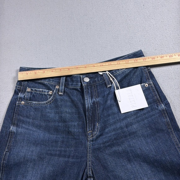 Pistola Kacey Jeans Womens 27 Blue Mid Rise Cuffed Relaxed Boyfriend Denim Pants - Picture 9 of 12